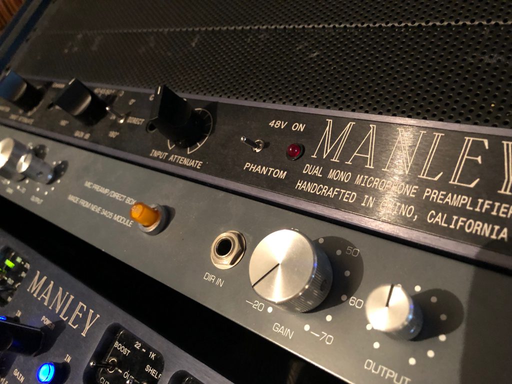 フルハウスのスタジオに設置されたManley Dual Mono